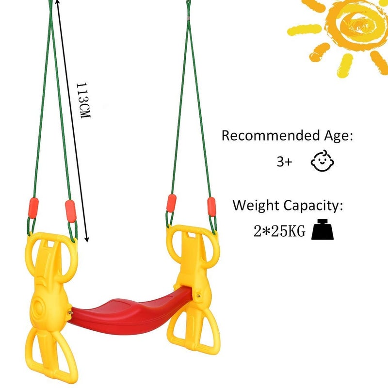 King Sport - Swing Seat Set Back-to-Back for 2 Kids - 28881T - Image 5